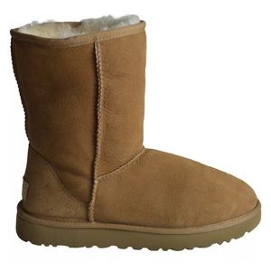 UGG WOMENS CLASSIC SHORT II BOOT CHESTNUT COLOR